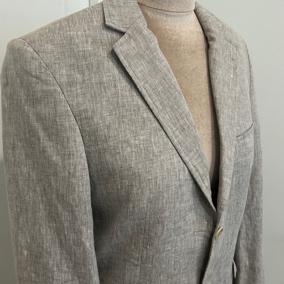 NWOT Levent Serez 💯% Linen Sports Coat / Blazer / Jacket | Size 48 - Picture 4 of 15